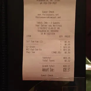 Her name was "waitress"