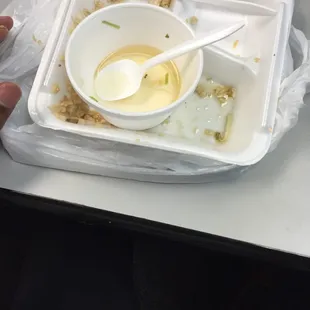 This is the result of a great meal! Lunch special!