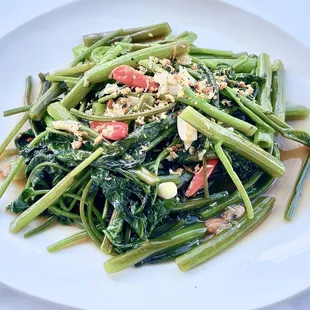 Stir fried ong choy