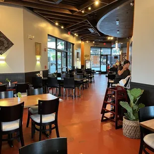 Inside dining area