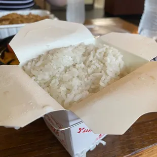 15 July 2023 -- A side of rice which came with my red curry dish