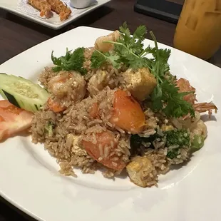 House fried rice with shrimp and tofu
