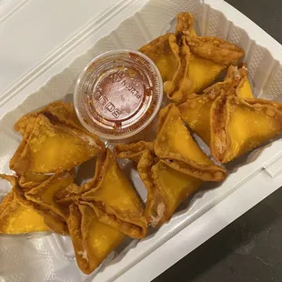 Crab Rangoons.