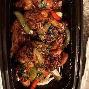 Thai basil, chicken wings