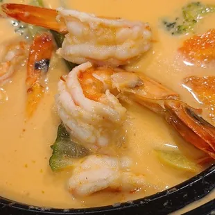 Panang shrimp curry