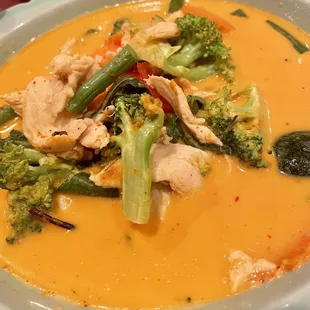 Chu Chee Curry with chicken