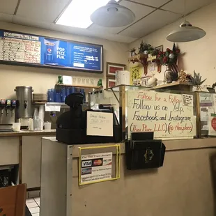 Inside view while I wait for my food