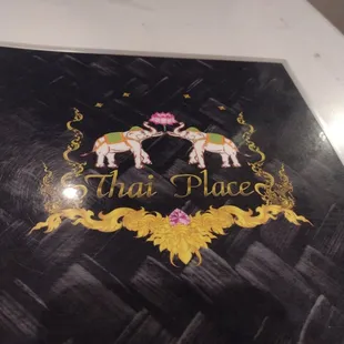 the logo on the table