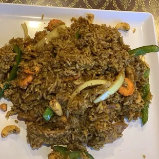 Pork Curry Fried Rice (Added Carrot)!