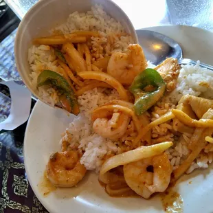 Peanut Curry Chicken and Shrimp marvelous  Yummy Love
