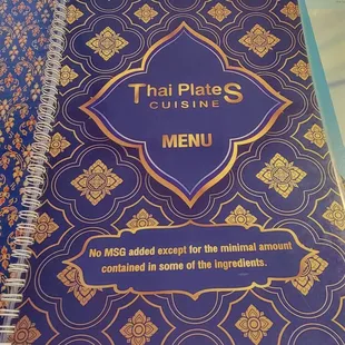 Menu cover