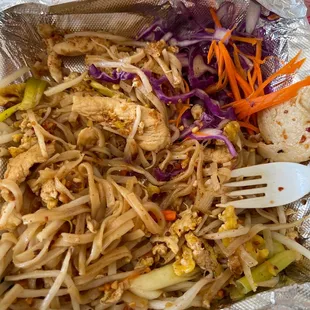 Pad Thai, but without the flavor.