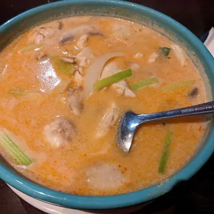 Tom Kha with chicken