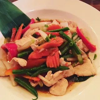 Hot Pepper Basil chicken