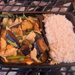 Pad Eggplant Lunch Special