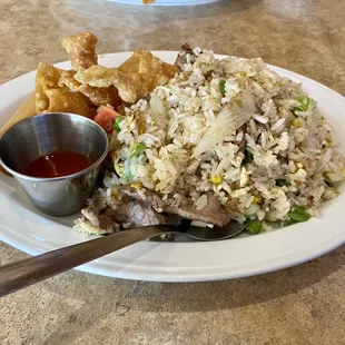 Khao Paht (beef fried rice) lunch special