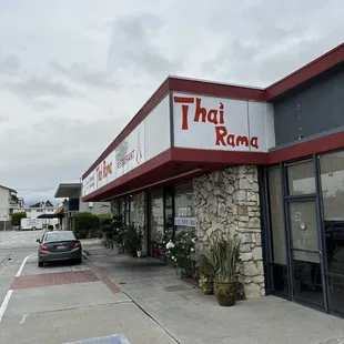 the front of the restaurant