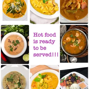 Curry, hot soup, stir fry? U name it. We are ready to serve u hot food to keep u warm this cold weather. #curry  #soup  #hot food