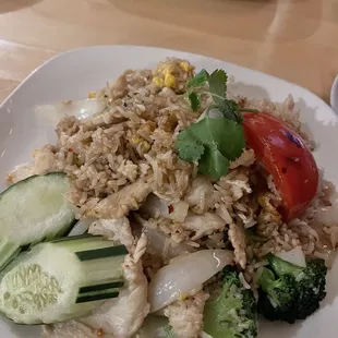 Thai fried rice w chicken