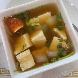 Tom Yum with Tofu