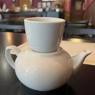 Hot green tea