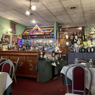 the interior of a thai restaurant