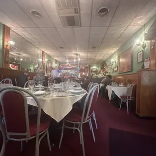 The main part of the restaurant