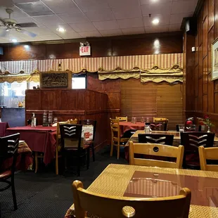 View of the dining area.