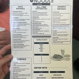 Lunch Menu