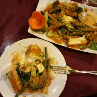 Their tofu param. Their peanut sauce is amazing.