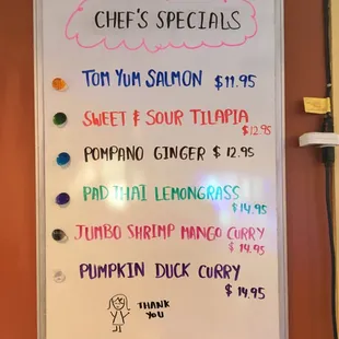 This is a great place with rotating menus.. Love the service very friendly...