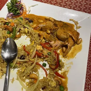 Salmon and Shrimp With yellow curry $25.99