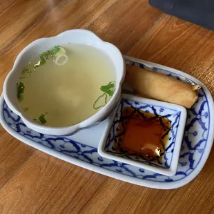 Complimentary Soup &amp; Eggroll with Lunch!