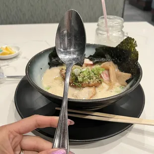 Not a traditional looking spoon for ramen