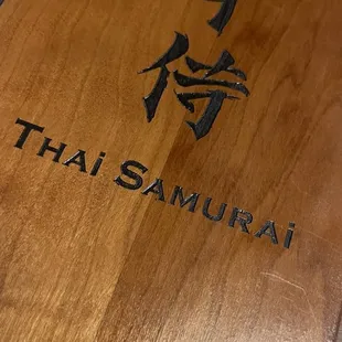 a close up of a wooden table