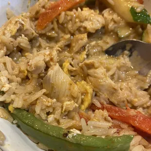 Penang with fried rice!