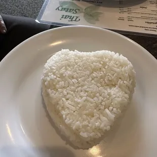 Heart shaped rice