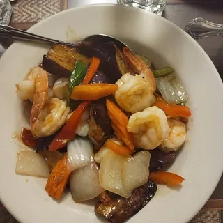 Eggplant Prawn
