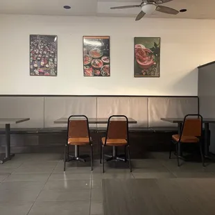 Take out only. Seating is just to wait for your meals to be ready to go.