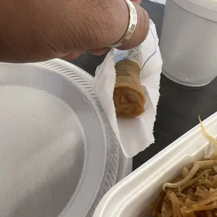 Eggrol Fried Egg Rolls Lunch