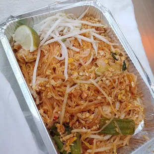 BOGO FREE pad thai with minced chicken