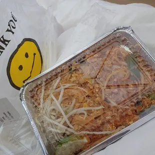 BOGO FREE pad thai with minced chicken