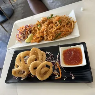 Pad Thai &amp; Fried Calamari