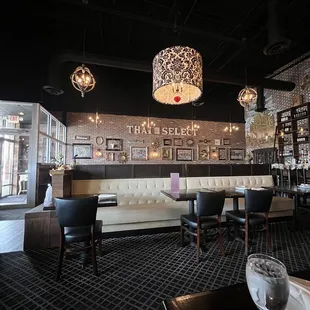 seating and bar area