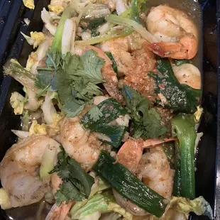 Tiger Garlic Pepper w Shrimp - favorite!