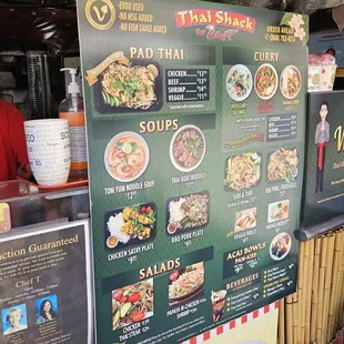 Thai Shack Menu
