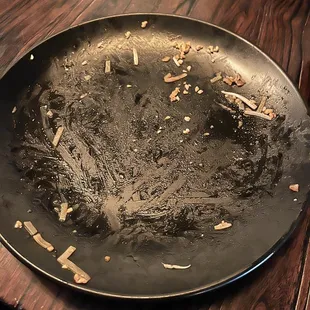 Pad Thai Shrimp - empty plate