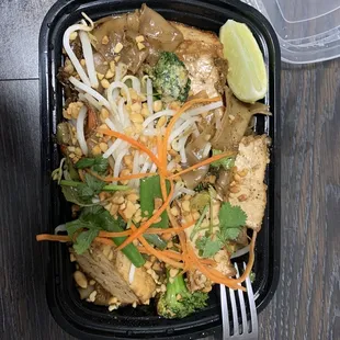 Pad see ew w tofu