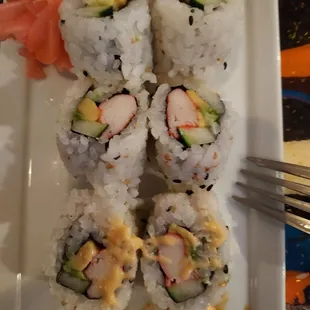 Delicious California roll. Fresh and tasty