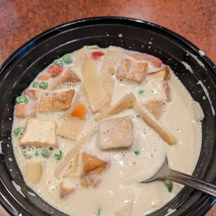 Green curry with tofu
